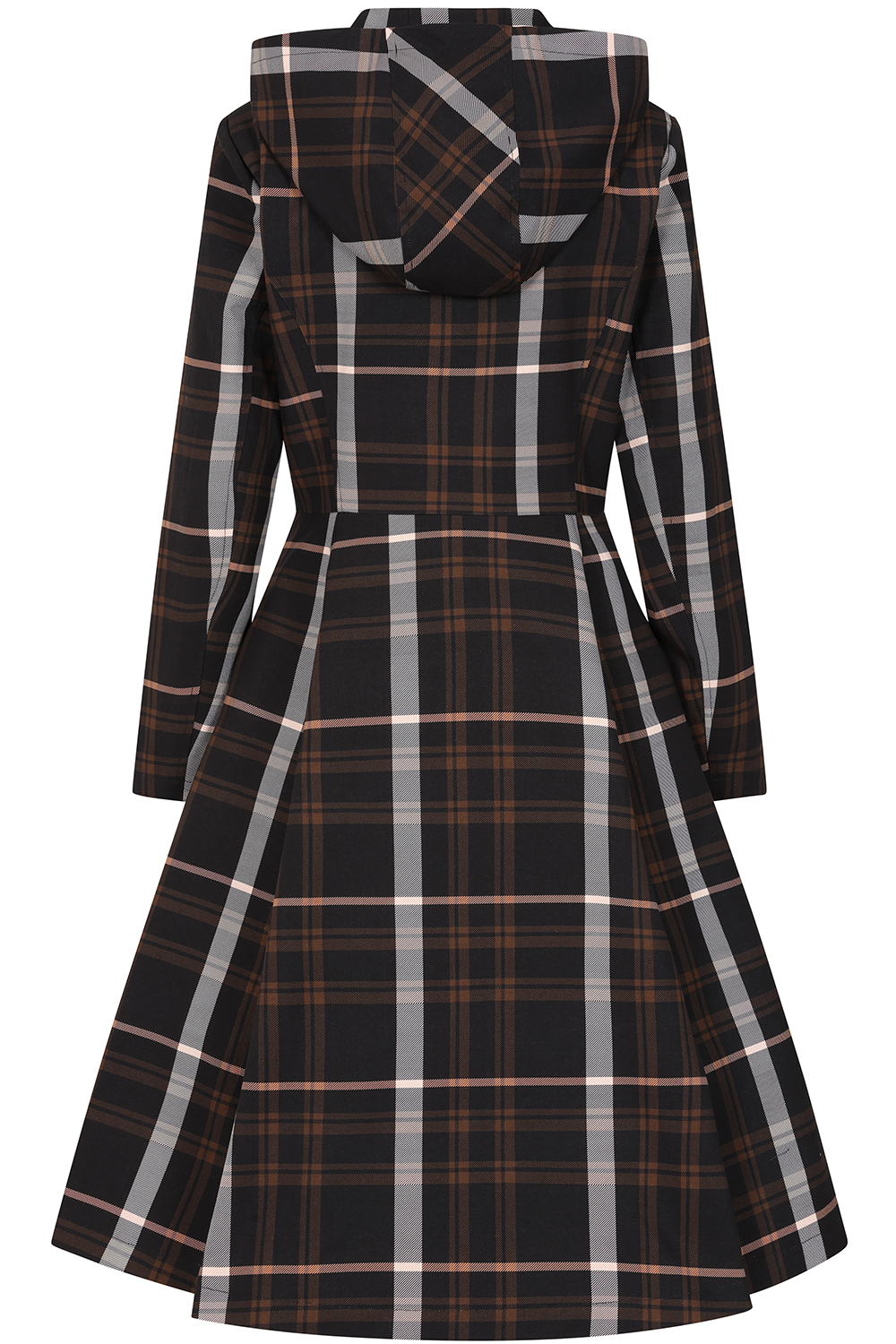 Rowan Check Swing Coat in Extended Sizing